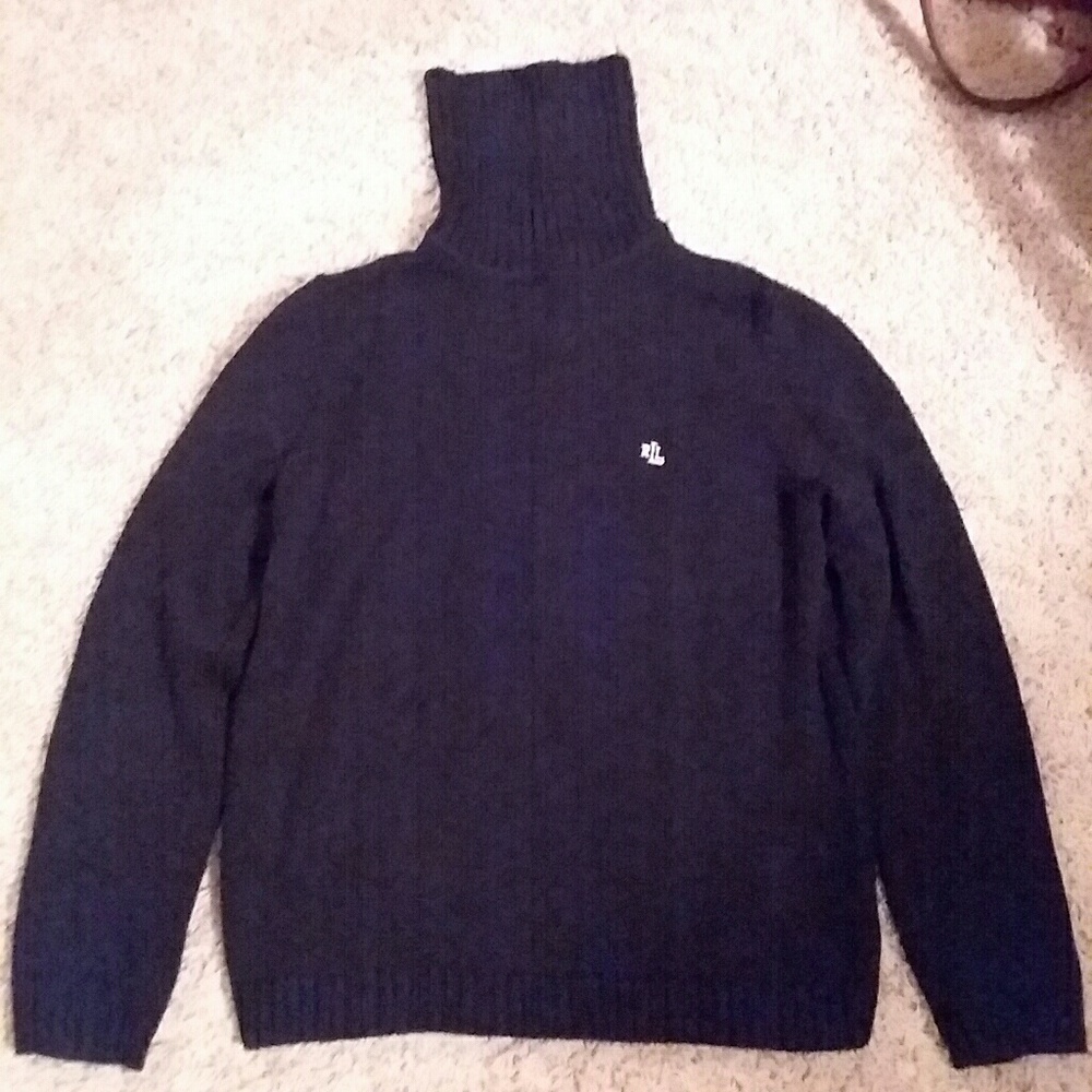 EUC Lauren Ralph Lauren Black Turtleneck Sweater
